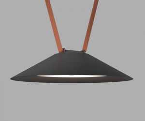 DK5664-BK Cветильник для трека-ремня Belty Smart, серия Flow, со светодиодом, D300*H71мм, 48V DC, 20W, RA90, 120°, 2700-6500K, IP20, черный, алюминий