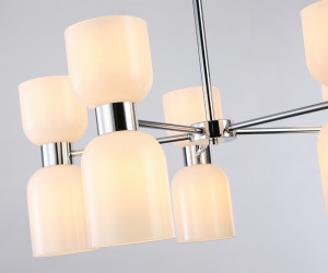 LH56083/10 СH/FR хром/белый матовый E14*10 max 40W D700*510