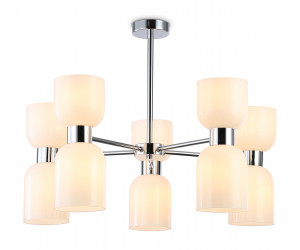 LH56083/10 СH/FR хром/белый матовый E14*10 max 40W D700*510