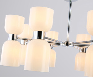 LH56085/16 СH/FR хром/белый матовый E14*16 max 40W D860*510