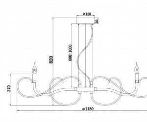 Люстра Maytoni MOD051PL-09TR