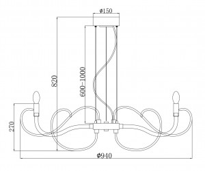 Люстра Maytoni MOD051PL-07TR