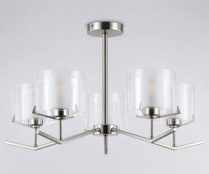 LH57001/5 SN/FR никель/белый матовый E14/5 max 40W D690*390