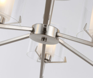 LH57002/6 SN/FR никель/белый матовый E14/6 max 40W D850*420