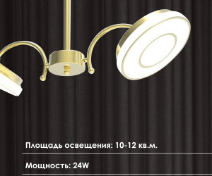 Потолочный светильник 005-M4-2-180 GD 000020675