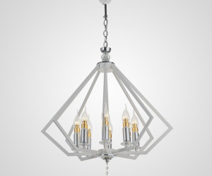 Подвесная люстра PL2061-8 WT+CR 000060432