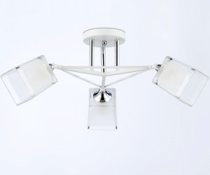 TR303071/3 WH/CH/FR белый/хром/белый матовый E27/3 max 40W D560*250