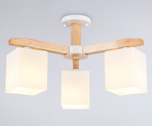 TR83115/3 WH/LW белый/светлое дерево E27/3 max 40W D580*320