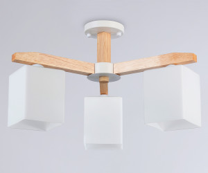 TR83115/3 WH/LW белый/светлое дерево E27/3 max 40W D580*320