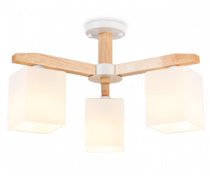 TR83115/3 WH/LW белый/светлое дерево E27/3 max 40W D580*320