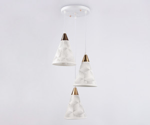 TR8433/3 WH/FGD белый/золото E27/3 max 40W D360*800