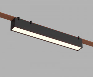 DK5674-BK Cветильник для трека-ремня Belty Smart, серия Linear, со светодиодом, L323*W40*H45мм, 48V DC, 12W, RA90, 120°, 2700-6500K, IP20, черный, алюминий