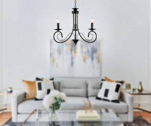 TR9606/3 BK черный E14/3 max 40W D560*650