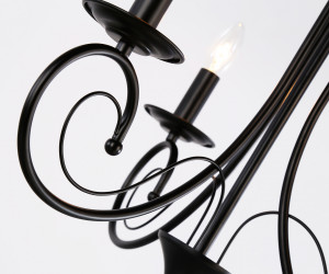 TR9606/3 BK черный E14/3 max 40W D560*650