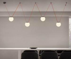 DK5552-BK Cветильник для трека-ремня Belty, серия Orb, со светодиодом, D180*H181мм, 48V DC, 10W, RA90, 120°, 4000K, IP20, белый, акрил