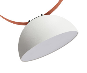 DK5560-WH+BK Cветильник для трека-ремня Belty, серия Flow, со светодиодом, D220*H117мм, 48V DC, 24W, RA90, 120°, 4000K, IP20, белый с черным, алюминий