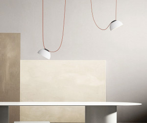 DK5560-WH+BK Cветильник для трека-ремня Belty, серия Flow, со светодиодом, D220*H117мм, 48V DC, 24W, RA90, 120°, 4000K, IP20, белый с черным, алюминий