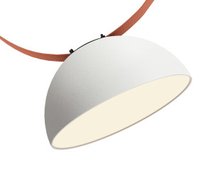 DK5560-WH+BK Cветильник для трека-ремня Belty, серия Flow, со светодиодом, D220*H117мм, 48V DC, 24W, RA90, 120°, 4000K, IP20, белый с черным, алюминий