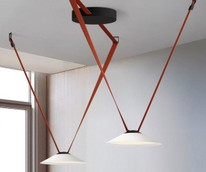 DK5564-WH+BK Cветильник для трека-ремня Belty, серия Flow, со светодиодом, D300*H71мм, 48V DC, 20W, RA90, 120°, 4000K, IP20, белый с черным, алюминий