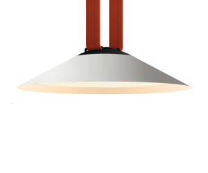 DK5564-WH+BK Cветильник для трека-ремня Belty, серия Flow, со светодиодом, D300*H71мм, 48V DC, 20W, RA90, 120°, 4000K, IP20, белый с черным, алюминий