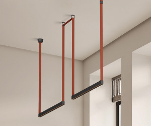 DK5570-BK Cветильник для трека-ремня Belty, серия Grill, со светодиодом, L323*W40*H45, 48V DC, 12W, RA90, 24°, 4000K, IP20, черный, алюминий