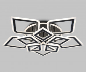 FA8915/5+5 BK/CH черный/хром 193W 3000K-6400K 770*740*120 (ПДУ РАДИО 2.4G)