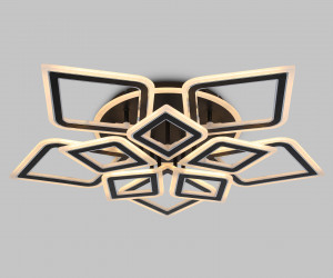 FA8915/5+5 BK/CH черный/хром 193W 3000K-6400K 770*740*120 (ПДУ РАДИО 2.4G)