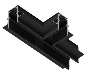 GL3356 BK черный коннектор т-образный встраиваемый 170*85*46,8