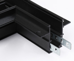 GL3356 BK черный коннектор т-образный встраиваемый 170*85*46,8