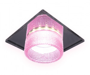 TN356 CH/PI хром/розовый GU5.3+3W (LED COLD) 95*95*45