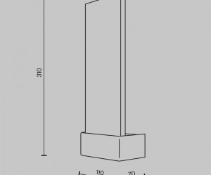 Настенный светильник (бра) Maytoni MOD318WL-L3BS3K