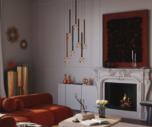 Подвесной светильник Maytoni MOD383PL-L40BBS3K