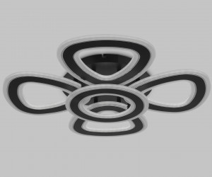 FA8926/4+1 BK/CH черный/хром 163W 3000K-6400K 590*590*120 (ПДУ РАДИО 2.4G)