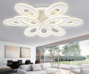 FA8933/6+3 WH/CH белый/хром 255W 3000K-6400K 740*660*120 (ПДУ РАДИО 2.4G)