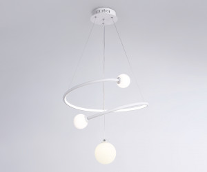 FL66299 WH белый 39W 3000K-6400K+G9 D500*1200 (ПДУ ИК)