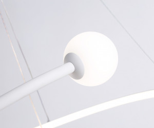 FL66299 WH белый 39W 3000K-6400K+G9 D500*1200 (ПДУ ИК)