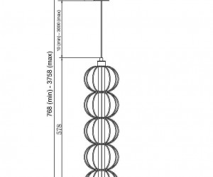 Подвесной светильник Maytoni MOD216PL-L10G3K