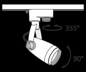 Трековый светильник Technical TR001-1-GU10-W