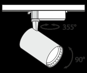 Трековый светильник Technical TR003-1-17W4K-B