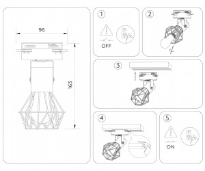 GL5002 BK черный E27 max 40W D92*163