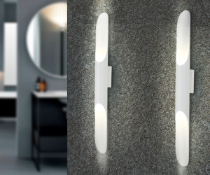 FW236/2 SWH белый песок G9/2 max 40W 600*60*80 (лампы LED G9 7W 4200K в комплекте)