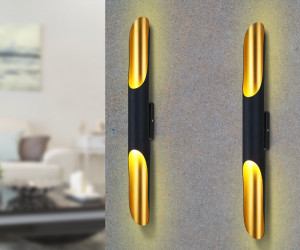 FW237/2 CF/GD кофе/золото G9/2 max 40W 600*60*80 (лампы LED G9 7W 4200K в комплекте)