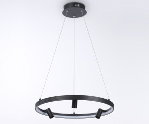 FL5284/1+3 BK черный 50W 3000K/4200K/6400K+4200K D500*1200 (ПДУ ИК)