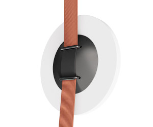 DK5566-WH+BK Cветильник для трека-ремня Belty, серия Flow, со светодиодом, D168*H29.5мм, 48V DC, 10W, RA90, 120°, 4000K, IP20, белый с черным, алюминий