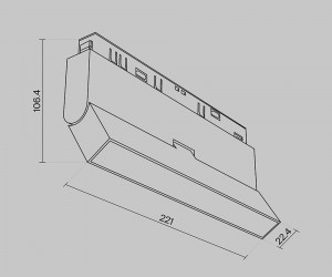 Трековый светильник Technical TR036-4-12WTW-DD-W
