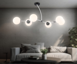 TR2552/6 WH/BK белый/черный E27/6 max 60W 1160*600*450