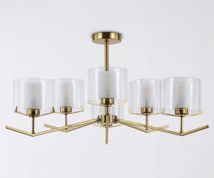 LH57008/6 BS/FR латунь/белый матовый E14/6 max 40W D850*420