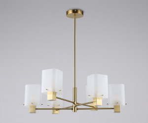 LH57031/6 BS/SM латунь/дымчатый E14/6 max 40W D690*690