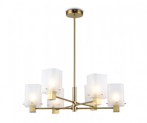 LH57031/6 BS/SM латунь/дымчатый E14/6 max 40W D690*690