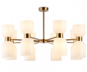 LH56095/16 BS/FR латунь/белый матовый E14*16 max 40W D860*510